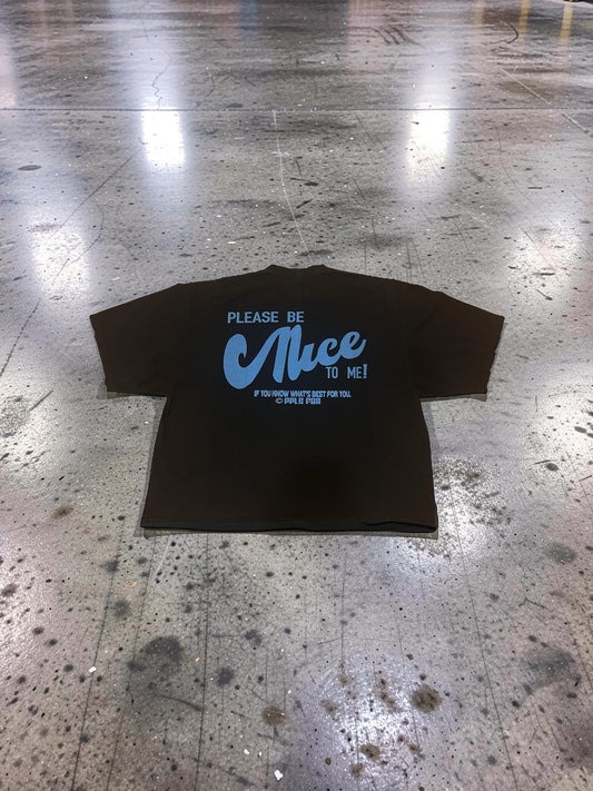 Distressed Boxy Cropped Tee